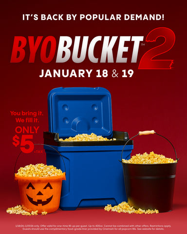 BYOBucket to Cinemark for $5 Popcorn