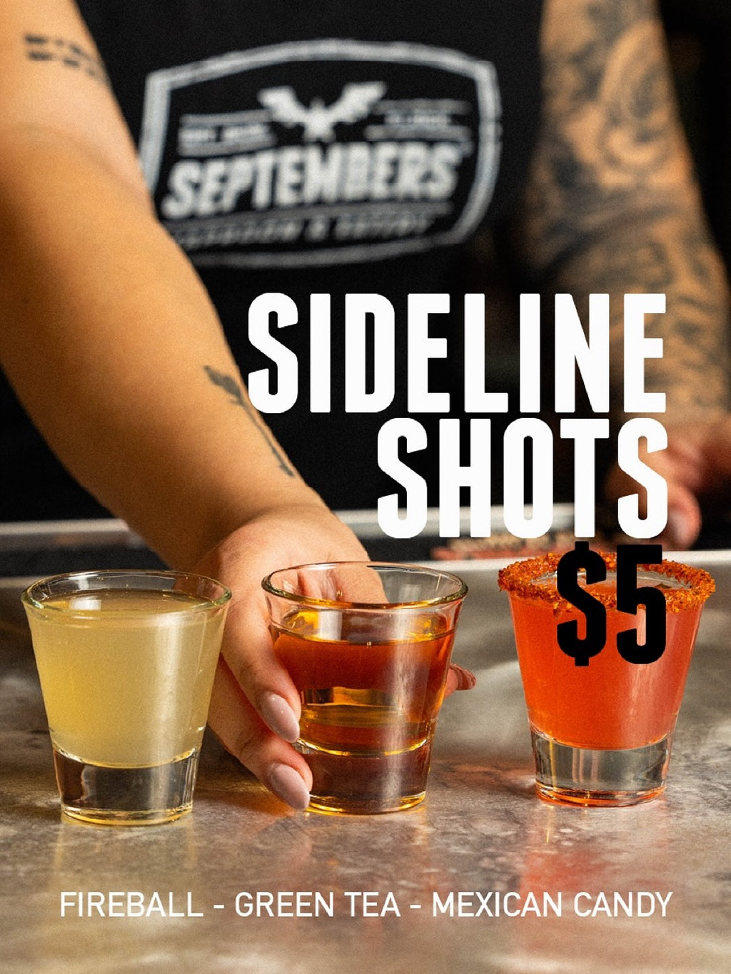 Septembers Tap Room Sunday Specials
