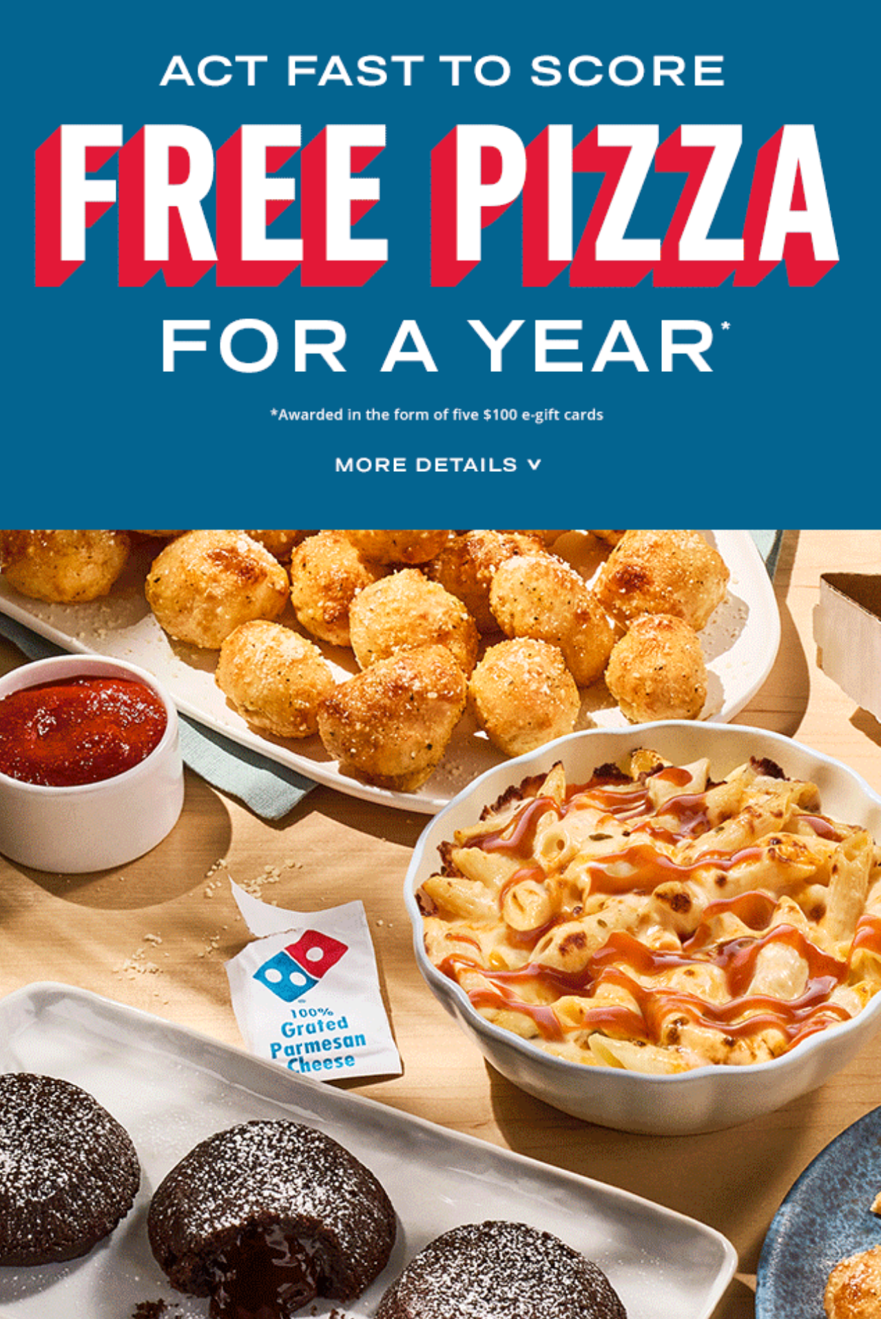 Win Free Pizza for a Year from Domino's!