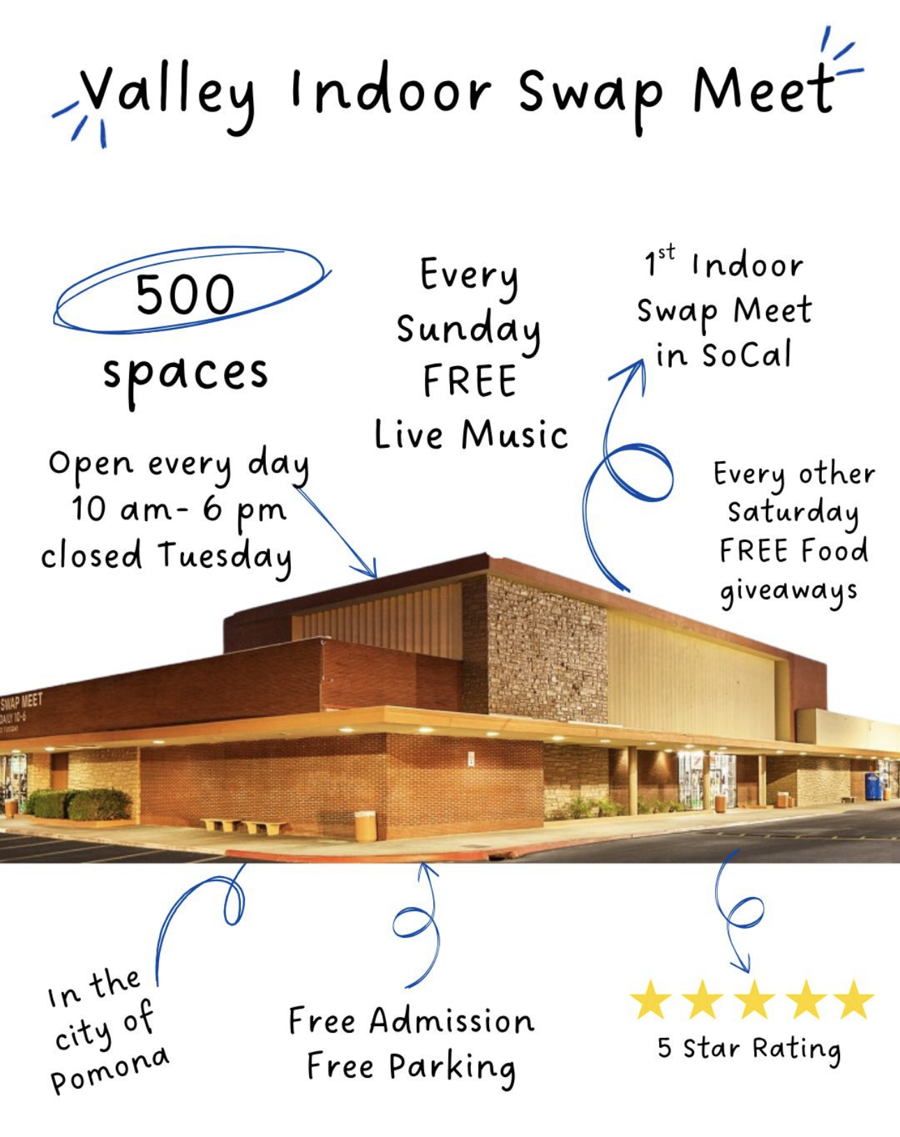 Pomona Valley Free Indoor Swap Meet