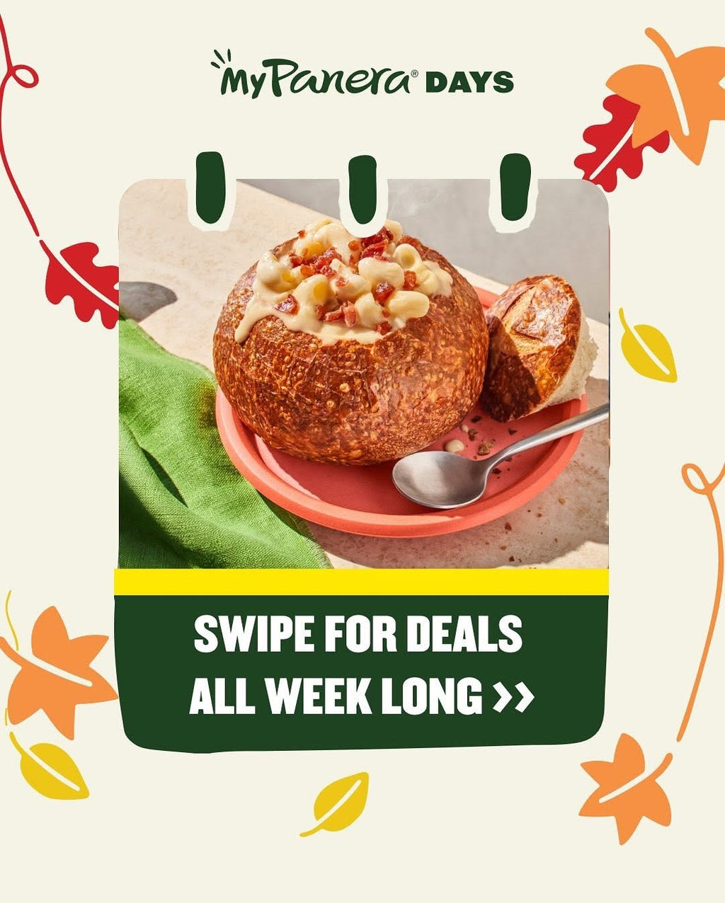 Weekly Deals at Panera Through 11/16