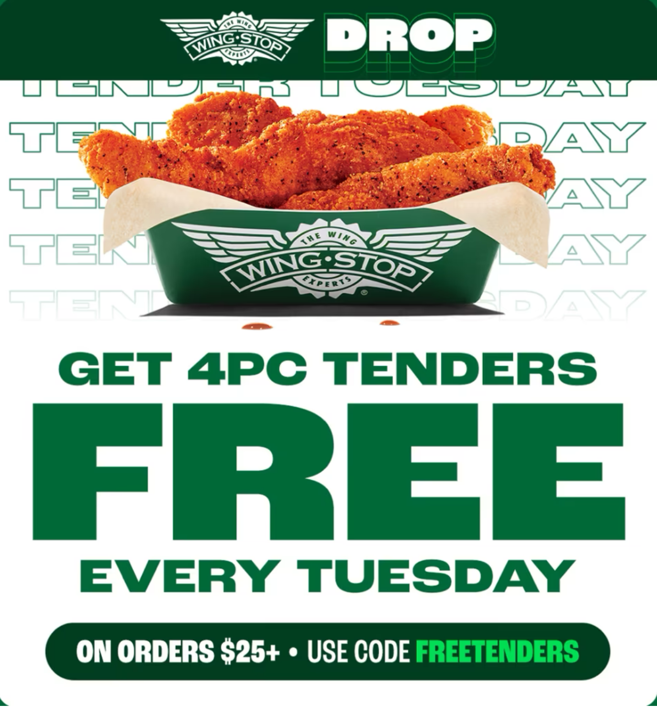 Wingstop Free Tender Tuesday