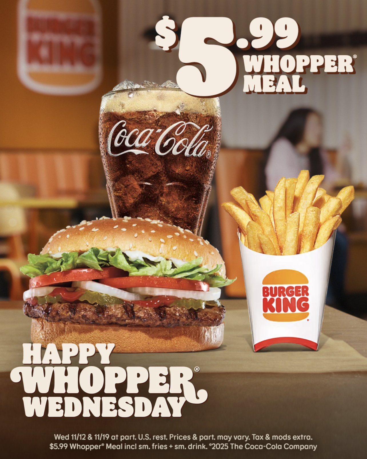 $5.99 Whopper Meal at Burger King