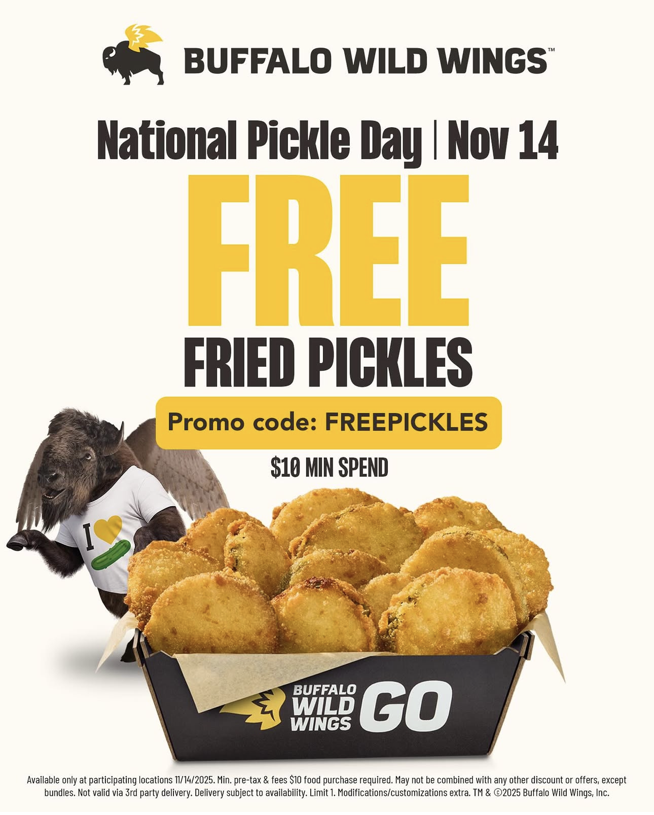 Free Fried Pickles at BBW