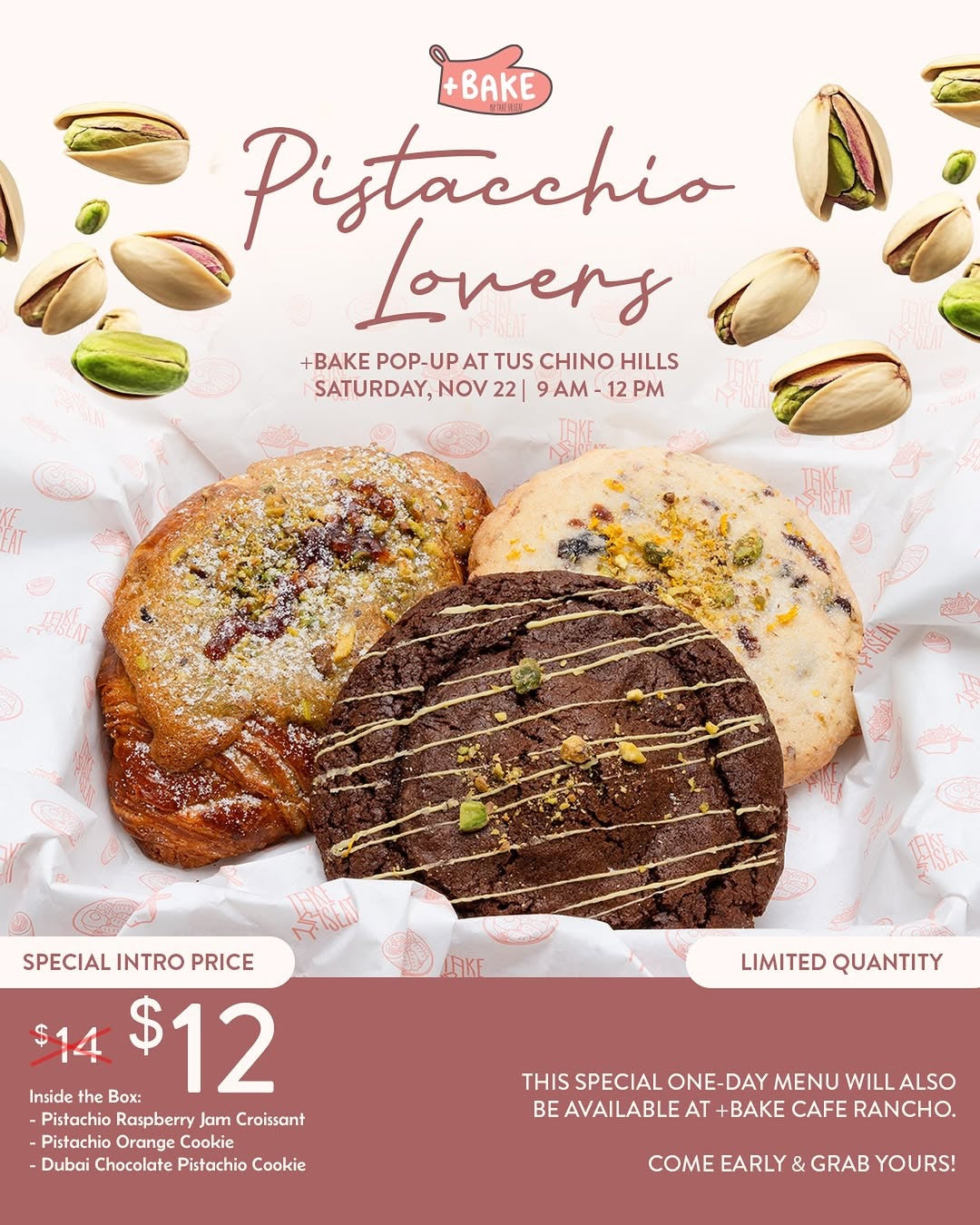 $12 Pastry Box from the +Bake Pop-Up at Take Ur Seat