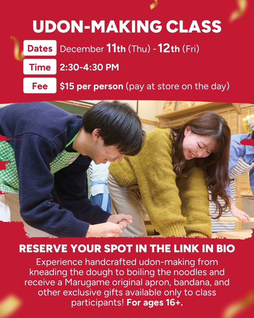 Special Menu and Giveaways for Marugame Udon's 1 Year Anniversary