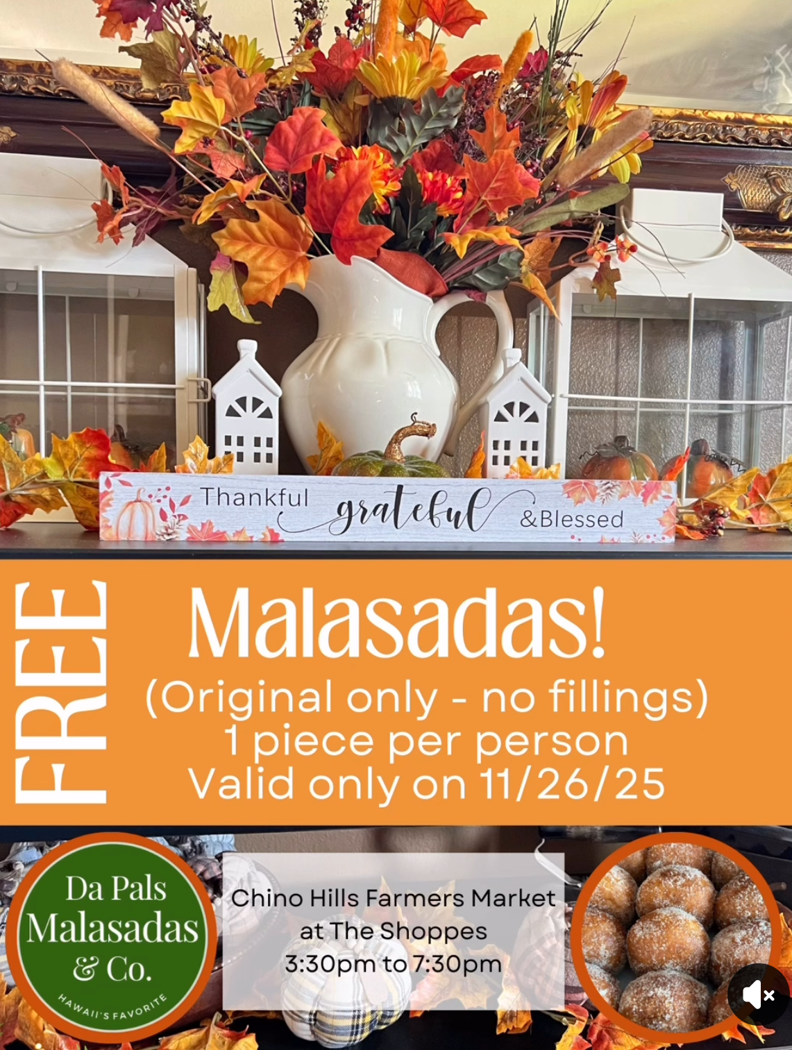 FREE Malasada from Da Pals Malasadas & Co.