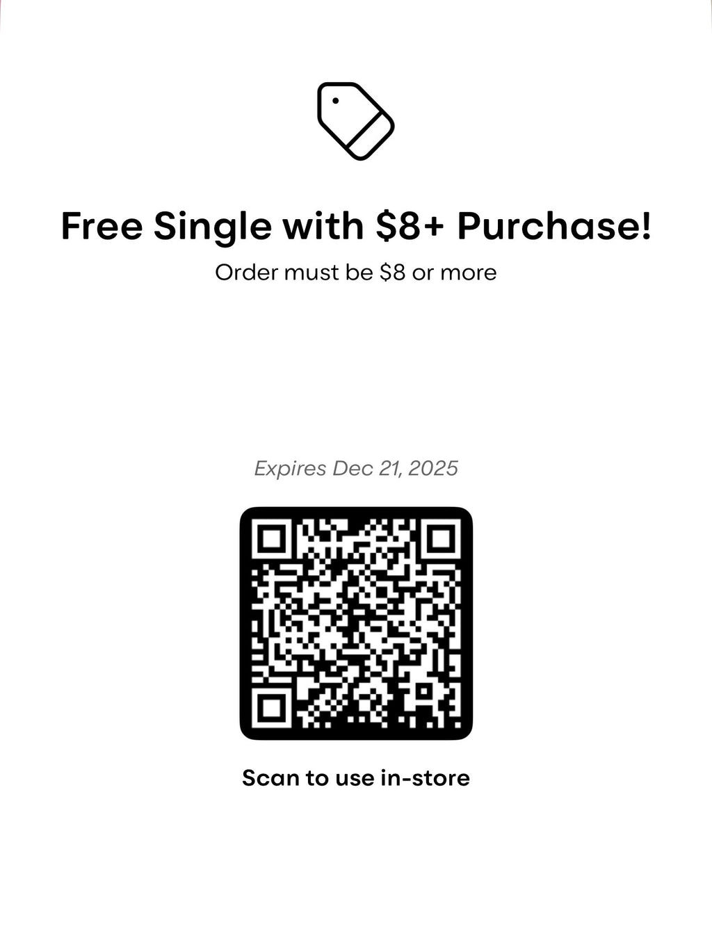 Free Single with an $8 Purchase at Crumbl
