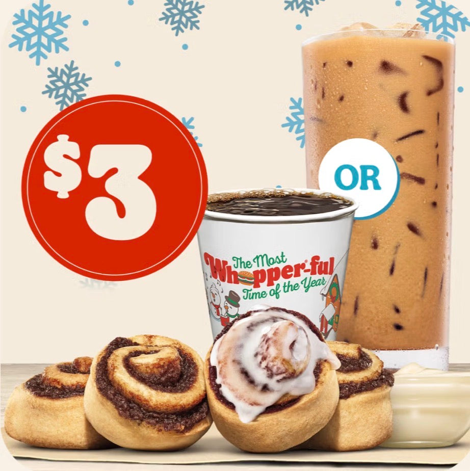 $3 Coffee and Cini Minis at Burger King