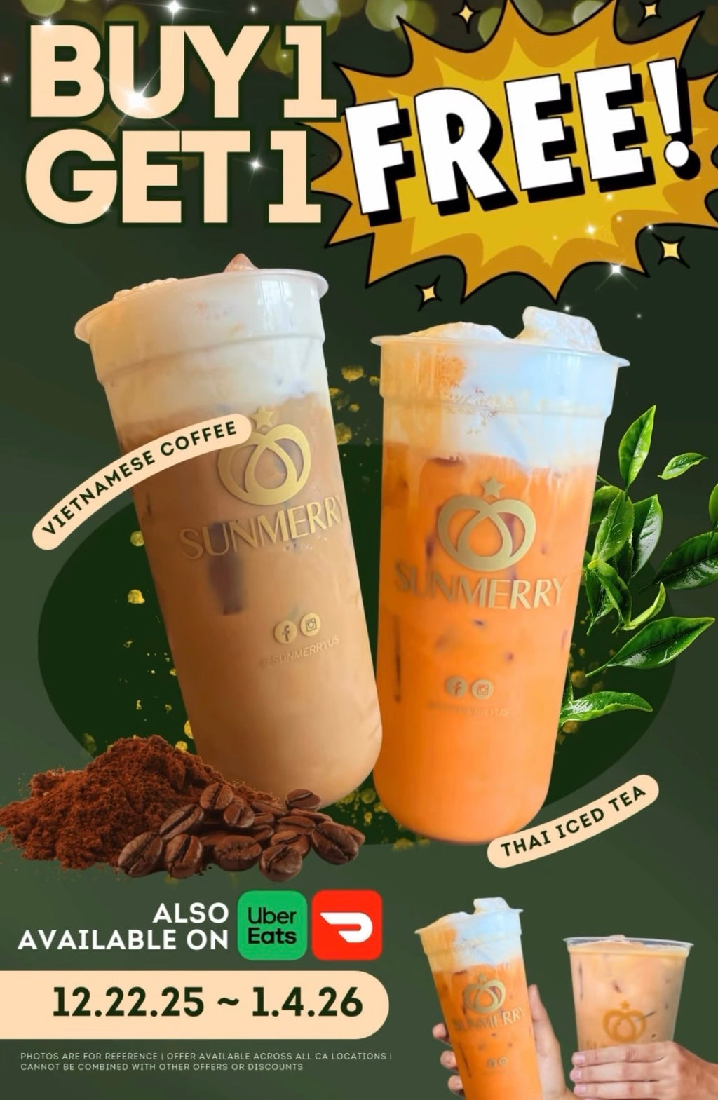 BOGO Free Selected Drinks at Sunmerry Bakery