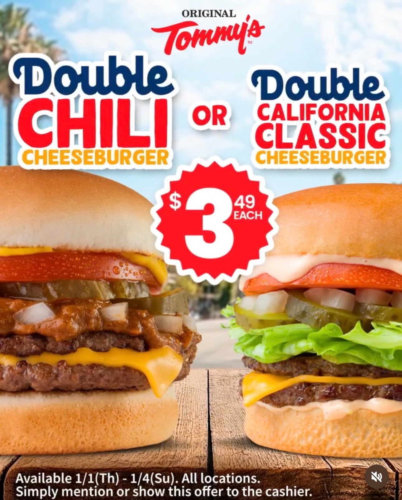$3.49 Burgers at Tommy's