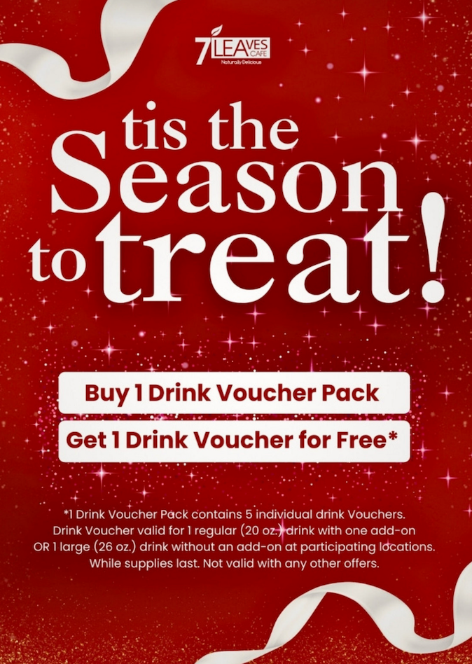 Buy a Voucher Pack, Get 1 Free at 7 Leaves Café