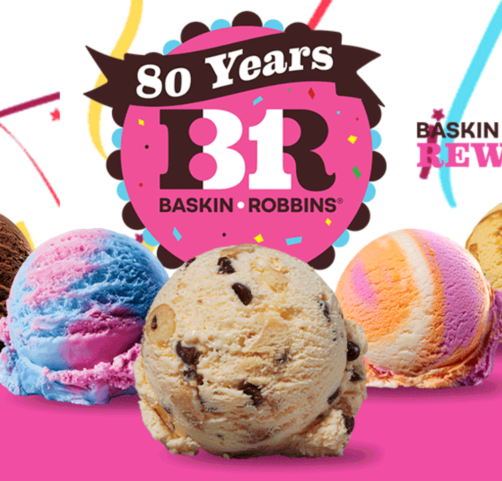 80¢ Scoops to Celebrate 80 Years of Baskin Robbins