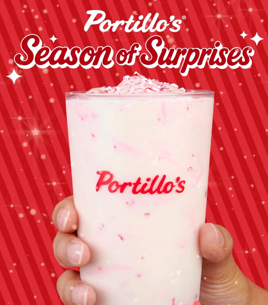 FREE Candy Cane Shake with a $5 Purchase at Portillo's