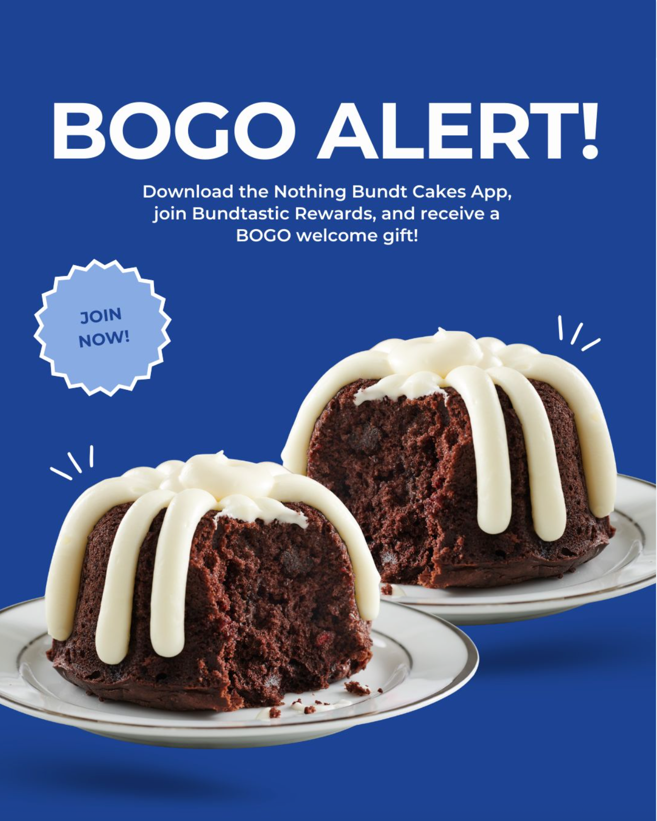 BOGO Bundlets for New App Users at Nothing Bundt Cakes