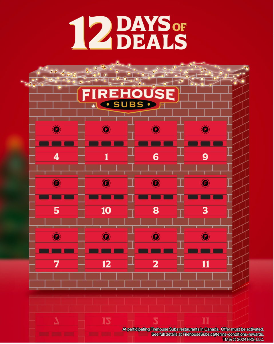 Firehouse Subs 12 Days of Deals