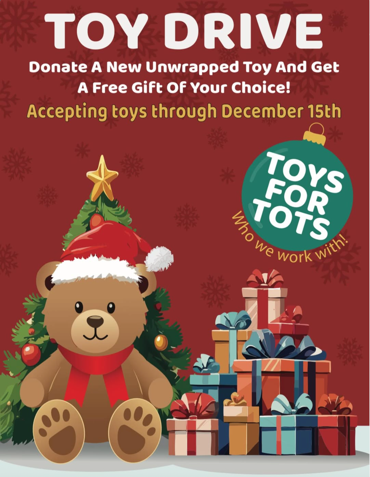 Donate a New, Unwrapped Toy and Get a Free Gift at Archibald's