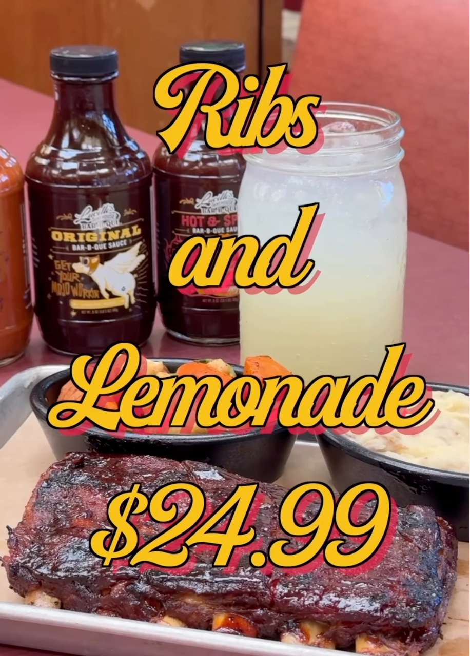 $24.99 Half Rack of Ribs and a Lemonade at Lucille's Bar-B-Que