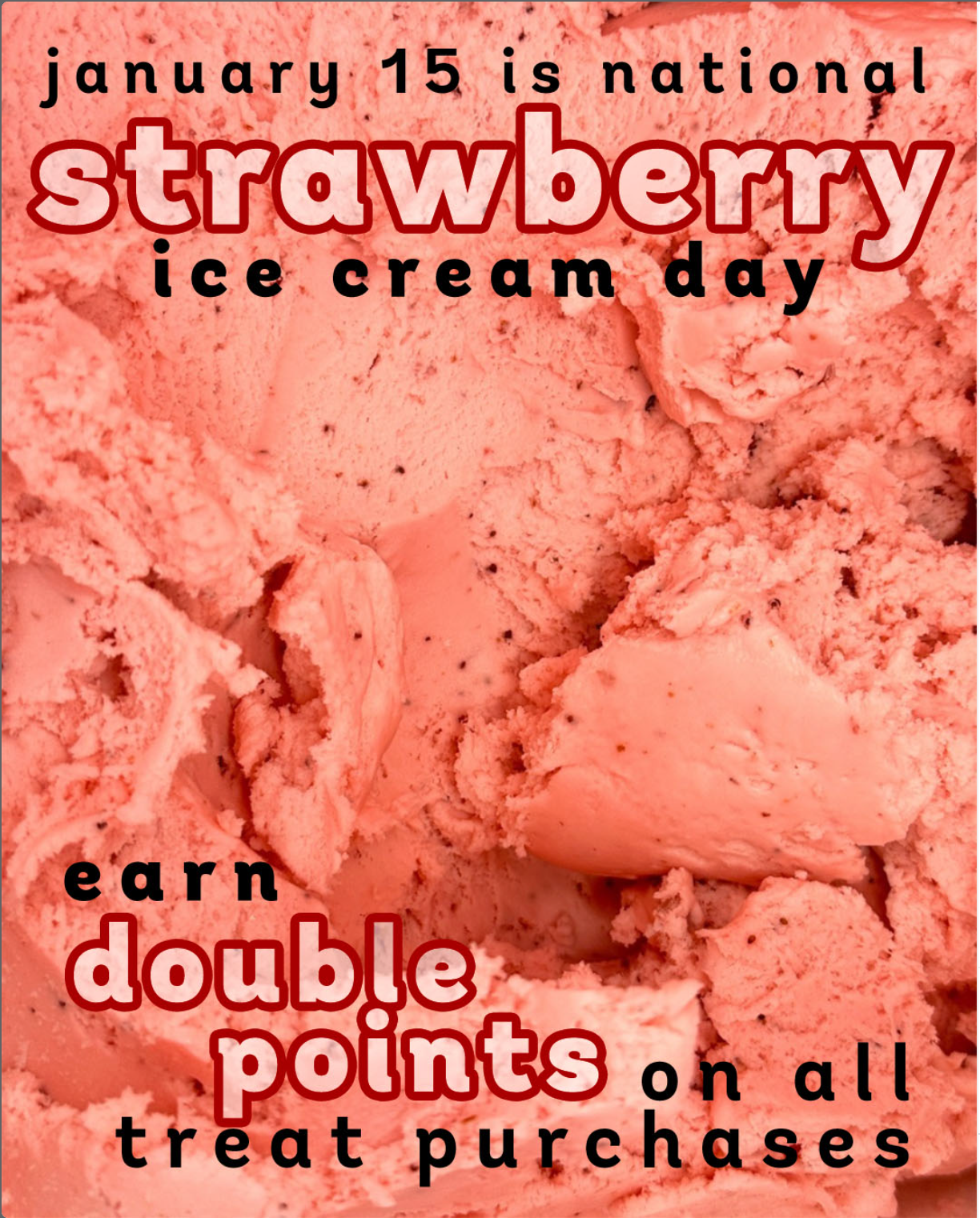 Double Points on 1/15 at Bruster's