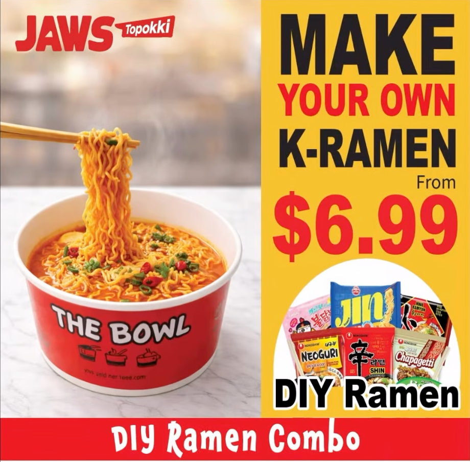 Daily Deals Starting at $9.99 at Jaws Topokki