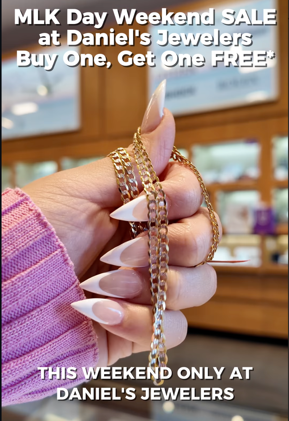 BOGO Select Items at Daniel's Jewelers MLK Day Weekend