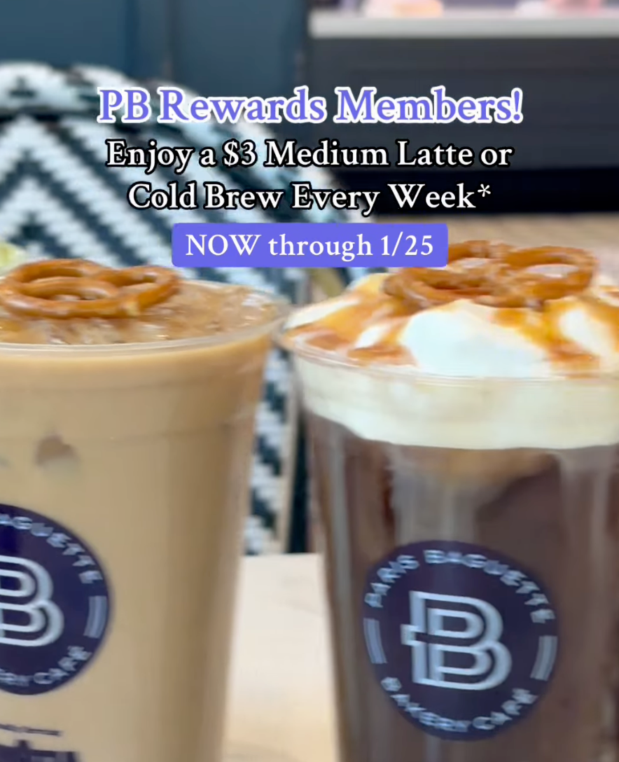 $3 Latte or Cold Brew at Paris Baguette