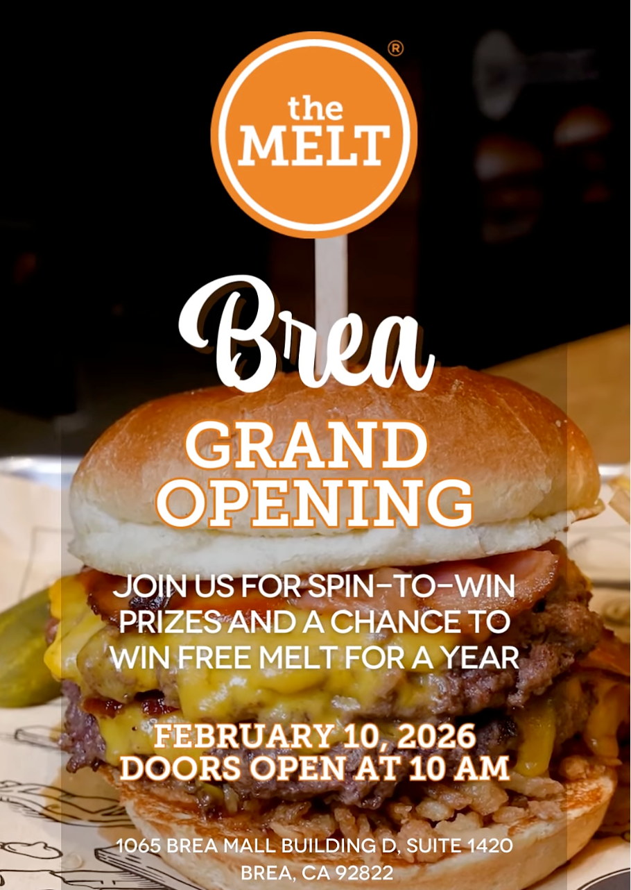 The Melt Brea Grand Opening + Free Burger for First 100 Guests