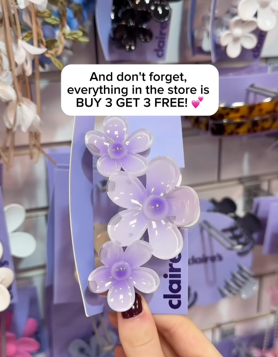 Free Earrings Up to $19.99 with Any Piercing + Buy 3 Get 3 Free at Claire's