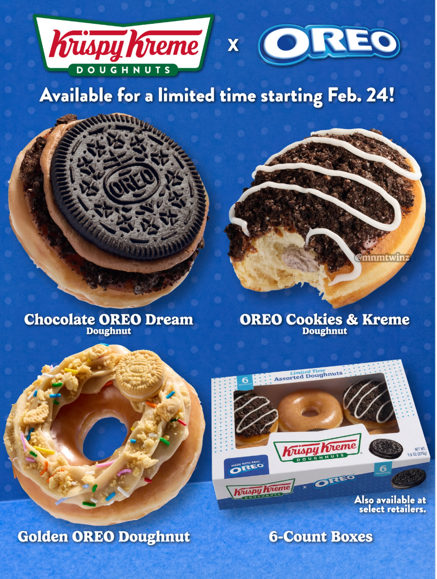 FREE Oreo Donut with Purchase at Krispy Kreme