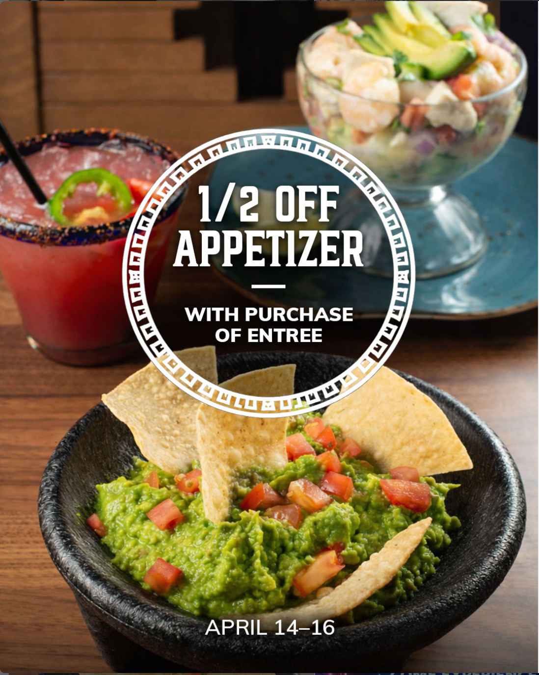 Half Off Appetizers at Rodrigo's with Purchase of an Entree