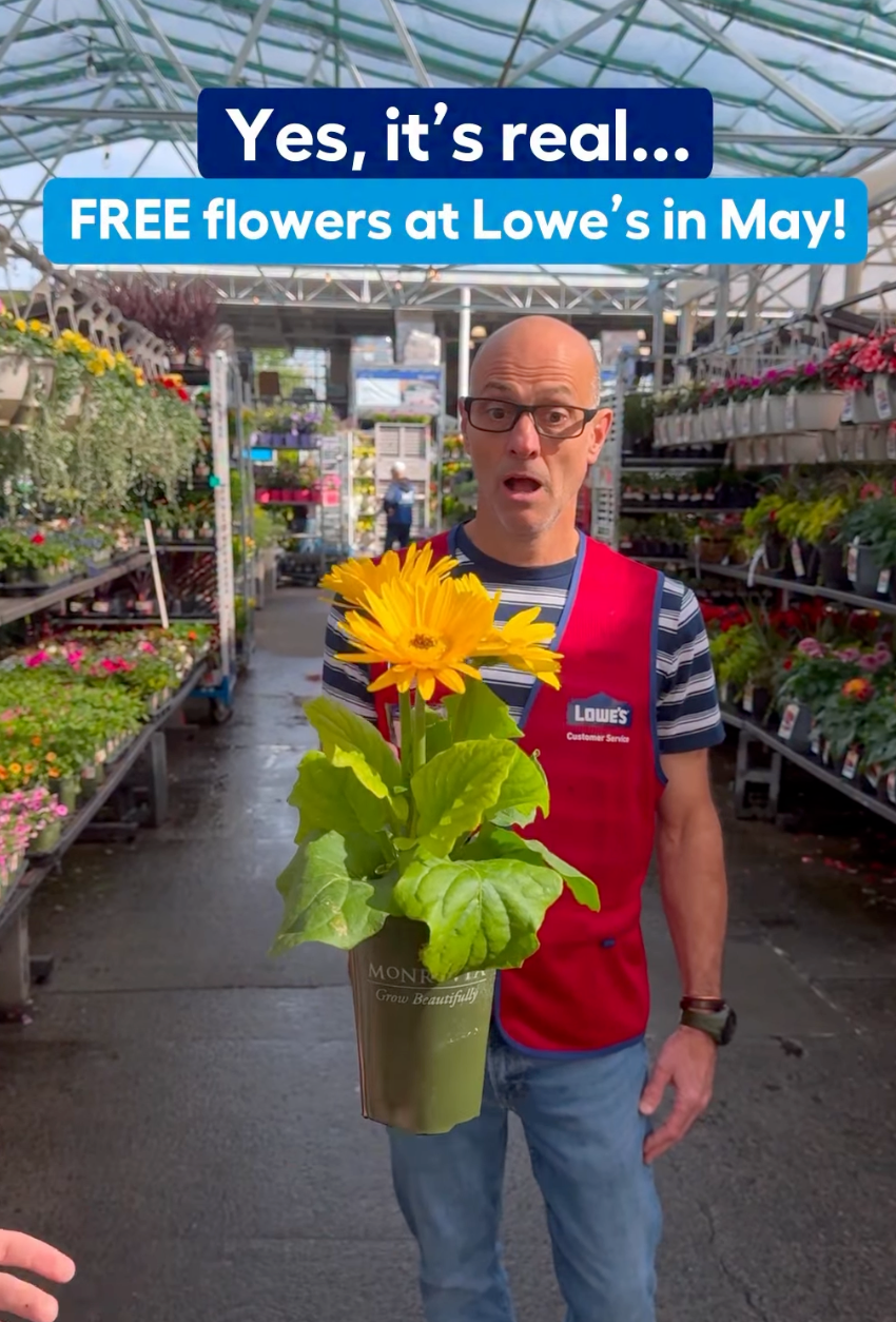 Free Flower for Mother's Day for Lowe's Members