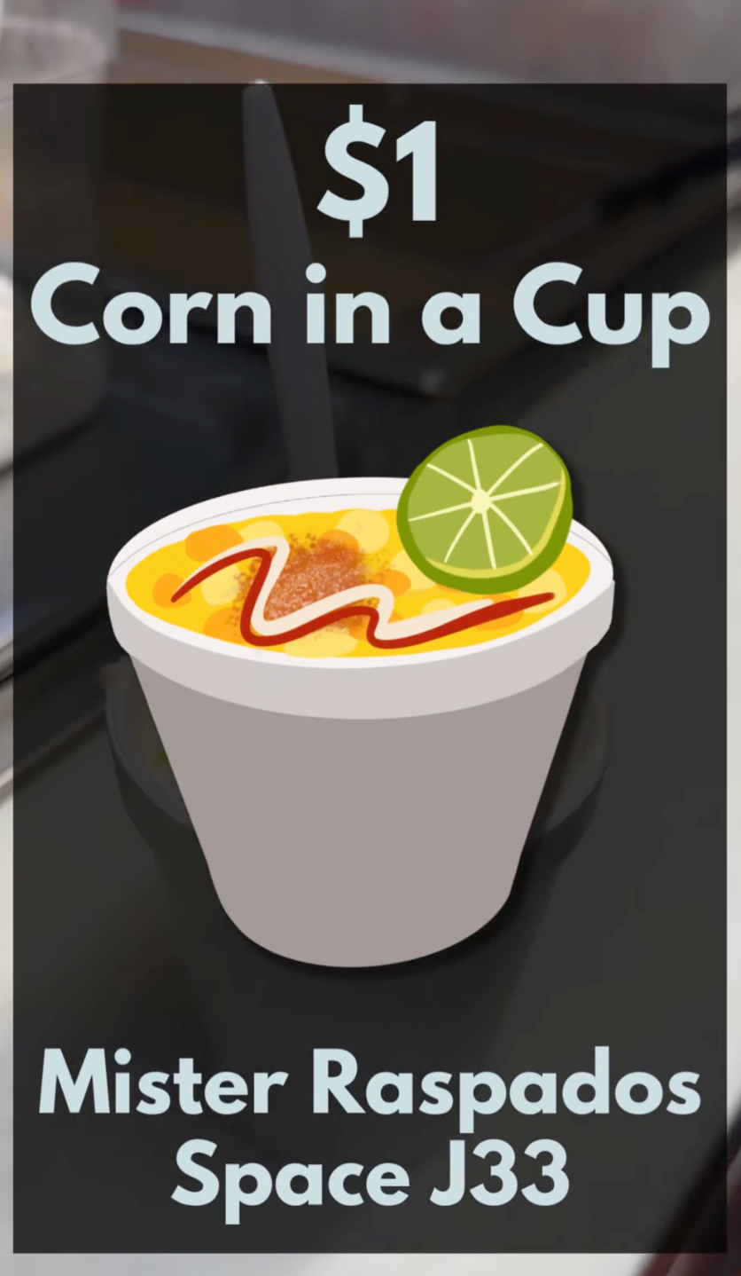 $1 Corn in a Cup at the Pomona Valley Indoor Swap