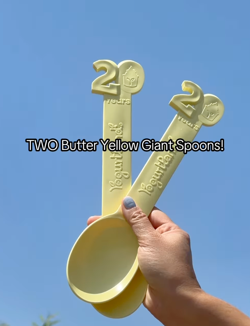 Free Giant Spoon with $15+ Spent at Yogurtland