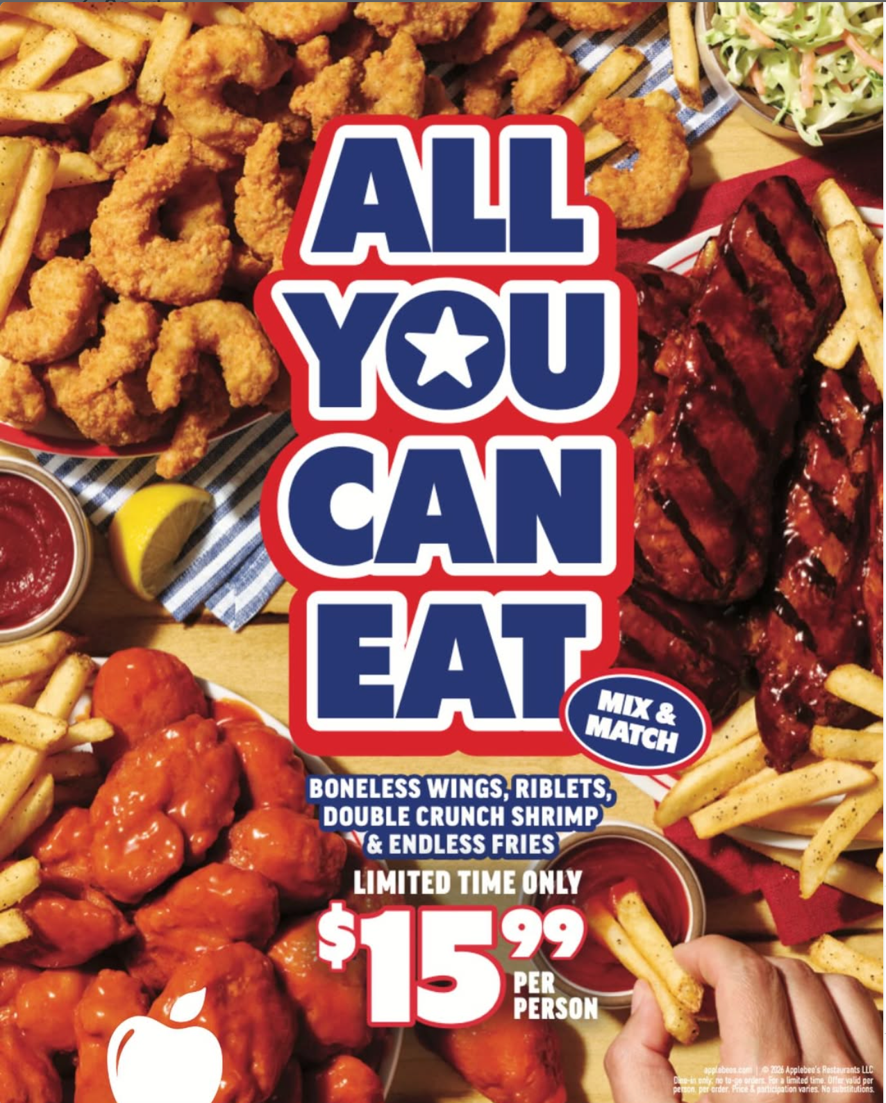 AYCE at Applebee's is Back