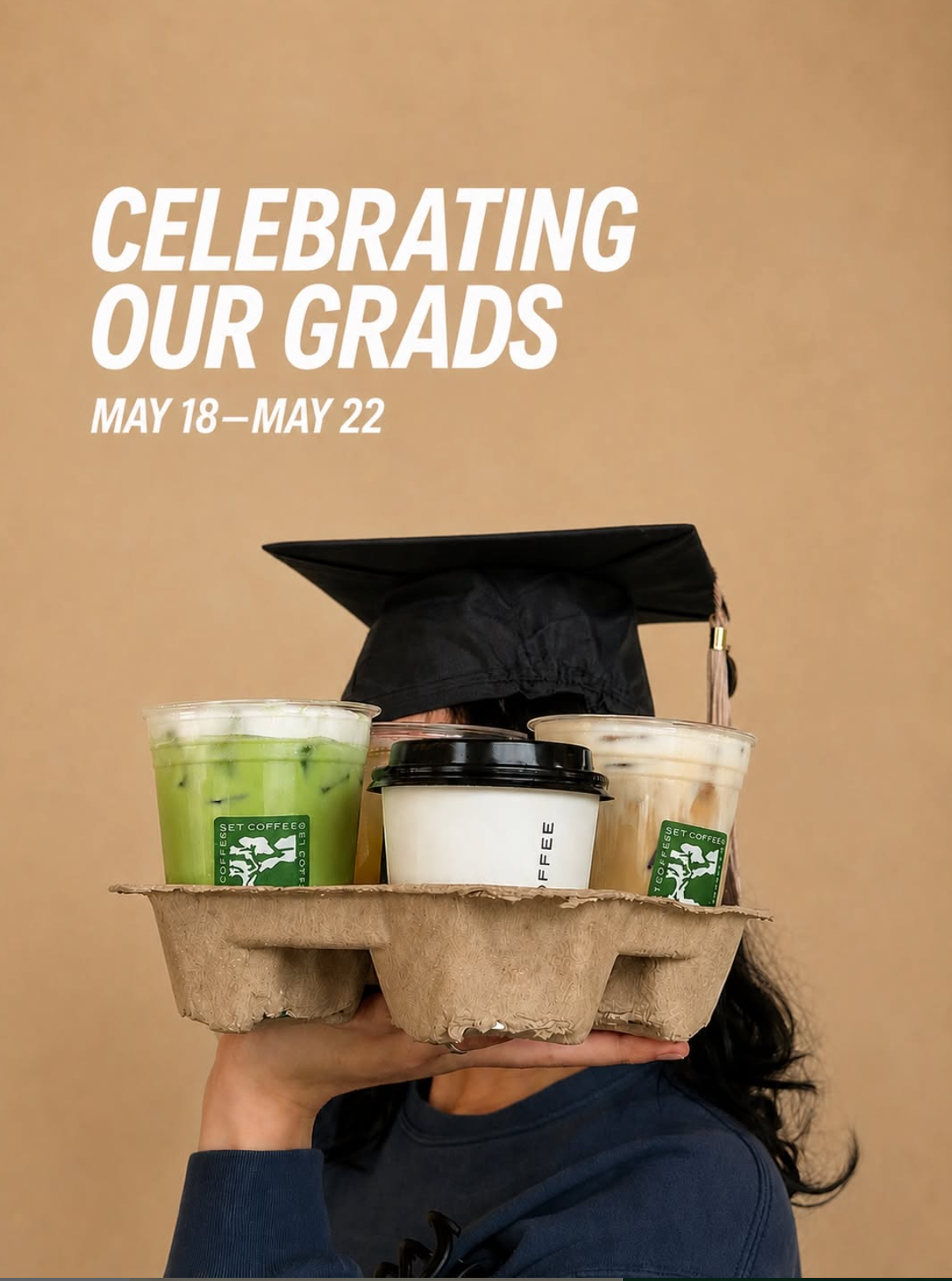 50% Off Any Drink for Grads in a Cap & Gown at Set Coffee