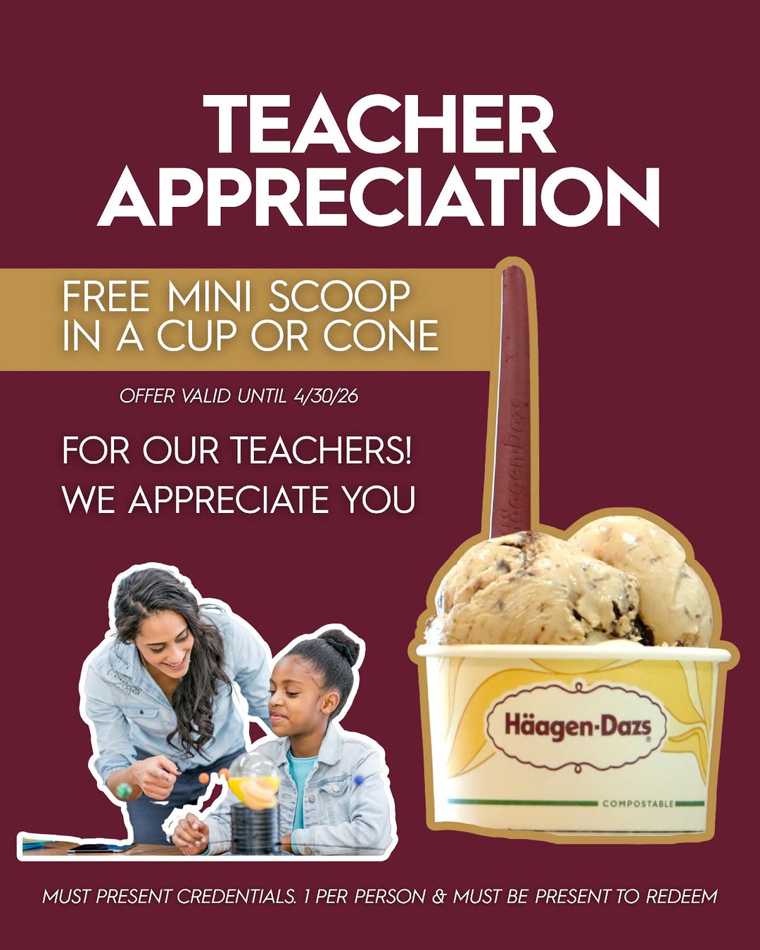 Special Offers & Freebies at Häagen-Dazs Eastvale