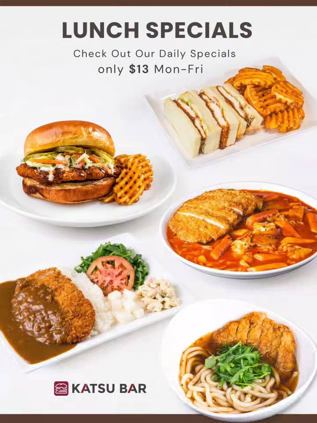 $13 Katsu Weekday Lunch Specials at Katsu Bar