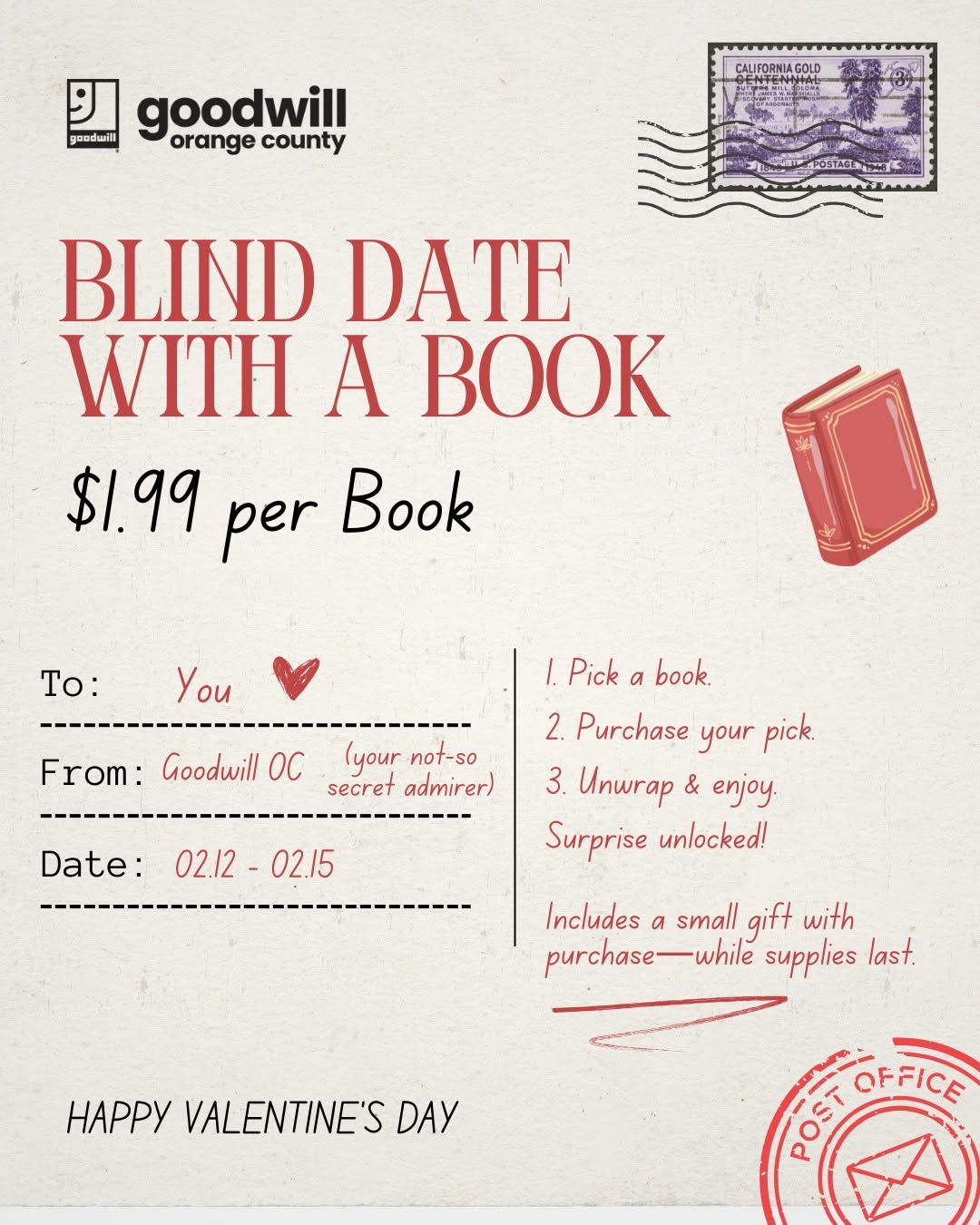 Goodwill Blind Date with a Book for $1.99