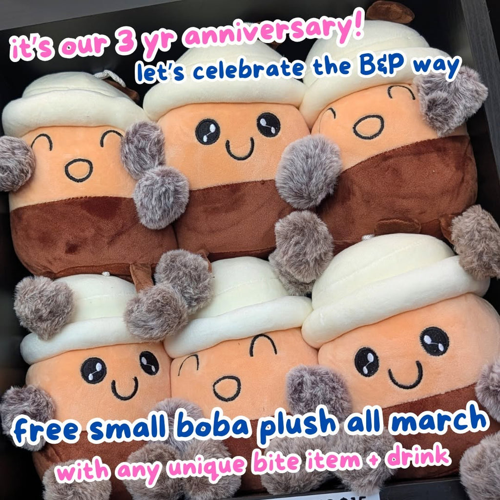 Free Boba Plush with Qualifying Entree + Drink at B&P Boba Lab
