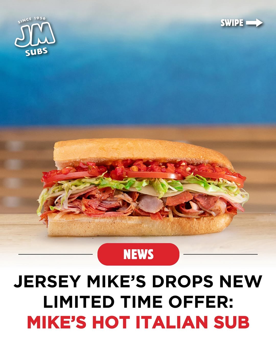 $8.95 Regular Sub at Mike's Hot Italian Sub at Jersey Mike's