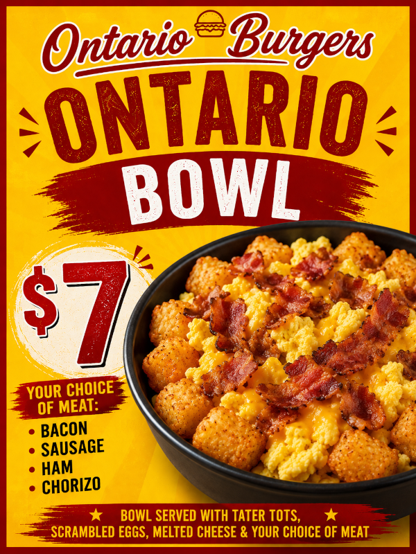 $7 Double Cheeseburger at Ontario Burgers