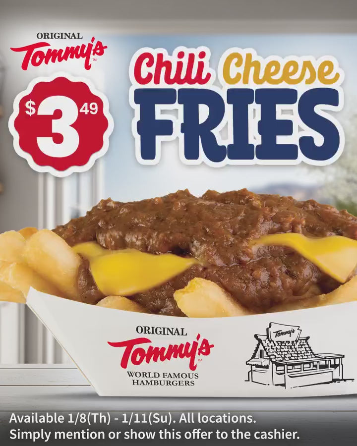 $3.49 Chili Cheese Fries at Tommy's