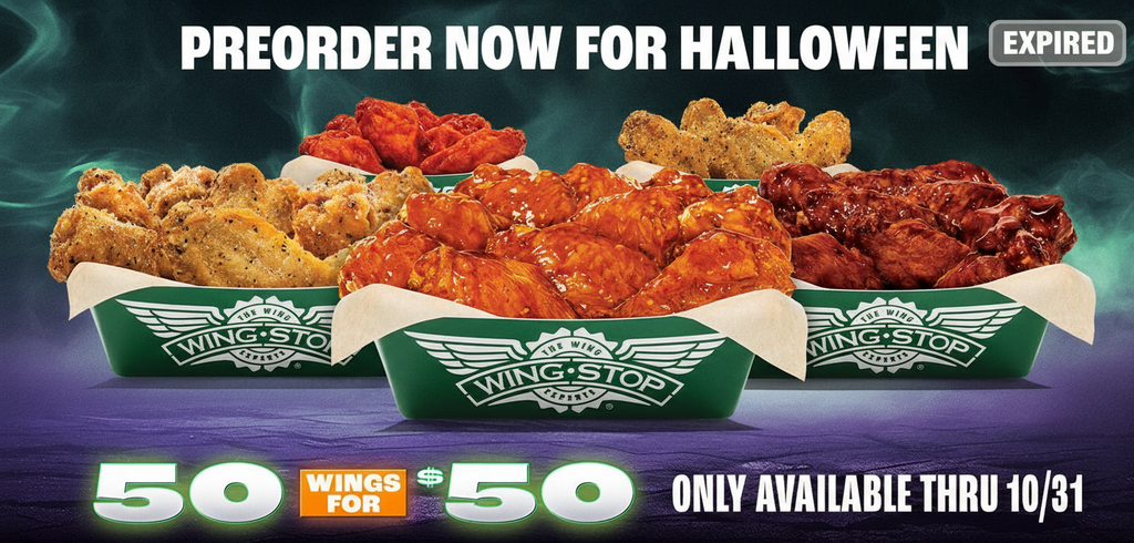 ENDED - 50 Wings for $50 at Wingstop